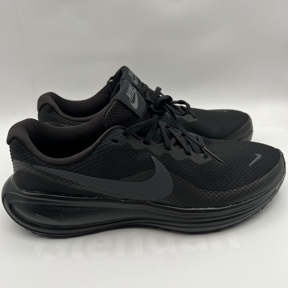 Nike Revolution 8 Running Shoes Womens 11 Black Mesh Low Top Sneakers HQ1995-003